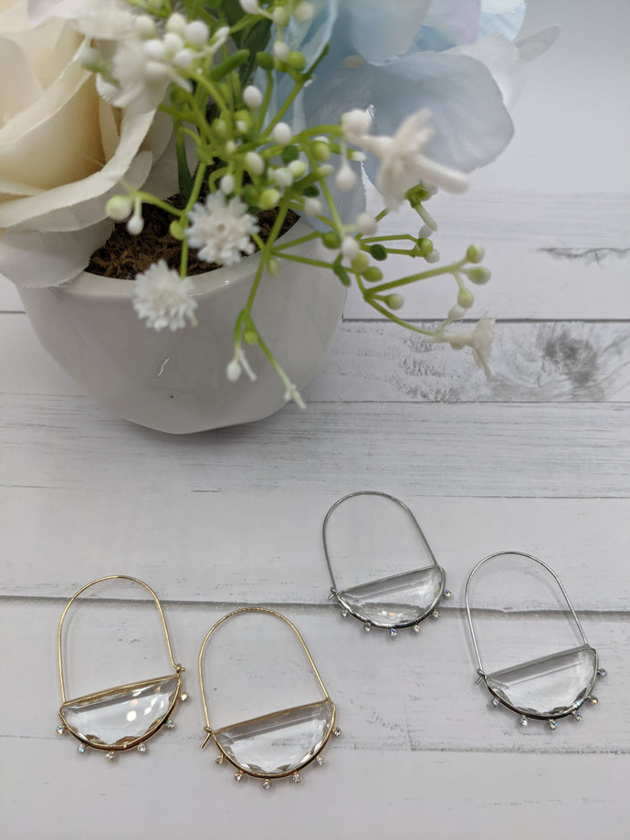 Sleeve Rhinestone Earrings