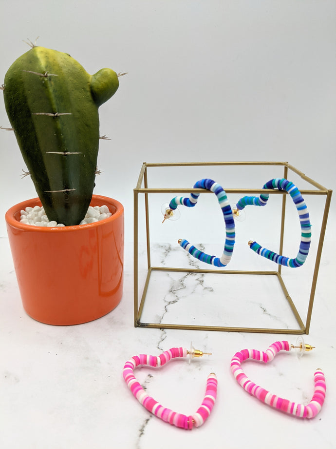 Heart Beaded Earrings