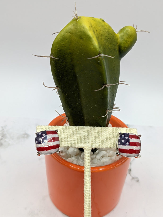 Flag Stud Earrings