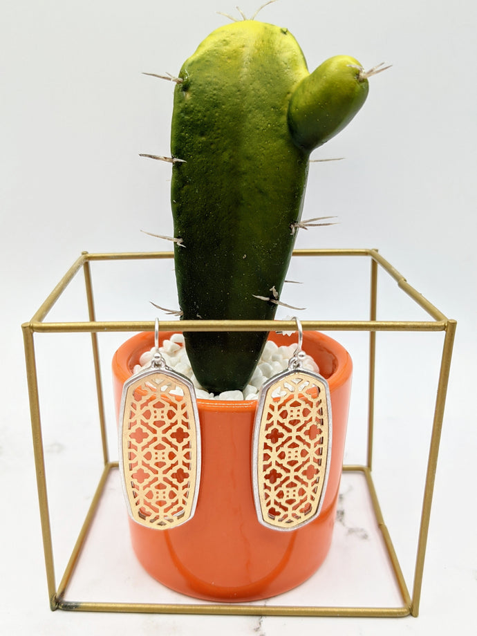 Silver & Gold Geometric Earrings