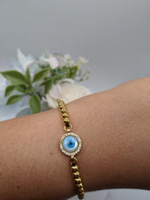 Load image into Gallery viewer, Gold Plated Eye Bracelet
