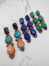 Load image into Gallery viewer, Long Stone/Crystal Earrings
