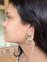 Load image into Gallery viewer, Clear Acrylic Geometric Earrings
