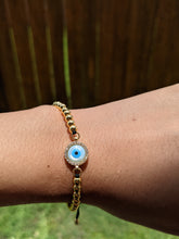 Load image into Gallery viewer, Gold Plated Eye Bracelet
