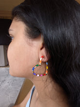 Load image into Gallery viewer, Rainbow Heart Earrings
